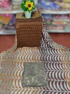 ผ้าดิรักวอยล์สีเหลืองคุณภาพเยี่ยม สวยงามอลังการ สไตล์โซมาเลีย สำหรับงานแต่งงาน  ผ้าฝ้ายทอลายแจ็คการ์ด  แบบเรียบและแบบดิจิทัล - Product Image 2