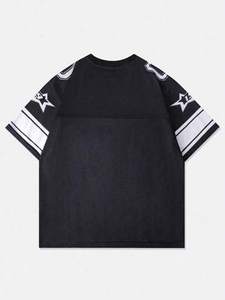 Camiseta de Fútbol Sublimada al por Mayor, Negra y Blanca, Unisex, Uniforme de Equipo de Malla, Logotipo Personalizado, Fabricante OEM - Product Image 4