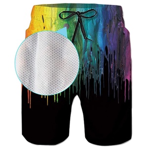 Pantalones cortos de hombre personalizados para fitness entrenamiento atlético gimnasio malla Joggers pantalones cortos moda todo 3D sublimación impresa - Product Image 3