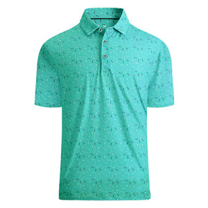 Chemise à manches courtes pour homme, verte, 100% coton, respirante, style décontracté - Product Image 2