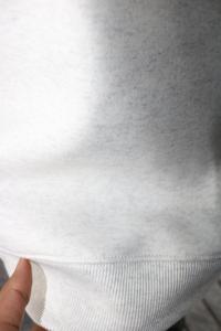 Custom made <b>Mock</b> <b>Neck</b> Sweatshirt 100% Cotton Applique Embroidery wide <b>neck</b> Sweatshirt Finer Threads - Product Image 6