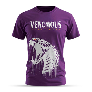 เสื้อยืดลายงู Venomous Unisex คอกลม แขนสั้น สวมใส่สบาย ผลิตจากผ้าฝ้าย 100% เป็นมิตรกับสิ่งแวดล้อม แห้งเร็ว - Product Image 4