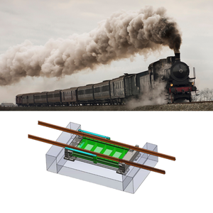 Báscula ferroviaria de 10000 t/h, sistema de pesaje industrial personalizado para trenes, precisión del 0.5% para trenes de carga - Product Image 1