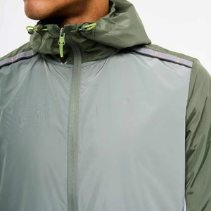 Ensemble chemise et short personnalisé avec logo, sublimation, nylon, deux pièces, coupe-vent réfléchissant pour homme - Product Image 4