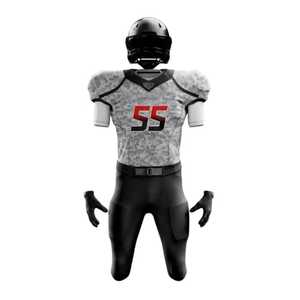 Uniforme de Fútbol Americano para Hombre, Jersey Sólido con Cuello en V, Manga Corta, 100% Poliéster, Transpirable, Ajustado, con Absorción de Humedad - Product Image 6