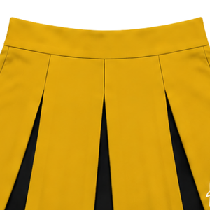 Jupe plissée jaune doré pour femmes et filles, idéale pour la danse, les équipes sportives, les performances, l'entraînement et les compétitions. - Product Image 5