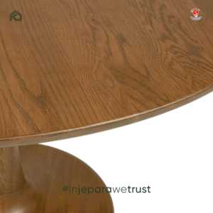 Modern <b>Round</b> <b>Solid</b> <b>Wood</b> <b>Dining</b> <b>Table</b> Pedestal Base Wooden Restaurant Cafe Hotel Villa <b>Dining</b> Room Furniture - Product Image 4
