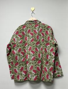 Conjunto de Pijama de Algodón para Mujer con Estampado Floral de Verano, Hecho a Mano, Ecológico, de Secado Rápido y Cómodo, con Bolsa a Juego - Product Image 4