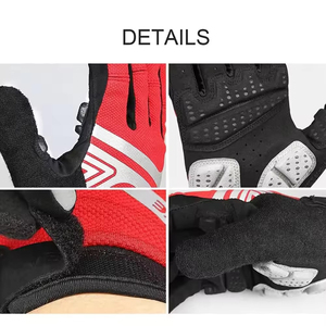 ถุงมือปั่นจักรยานแบบเต็มนิ้วสำหรับส่งออก พร้อมนิ้วที่รองรับการสัมผัสหน้าจอ เหมาะสำหรับตลาดจักรยานเสือภูเขาและจักรยานถนน - Product Image 3