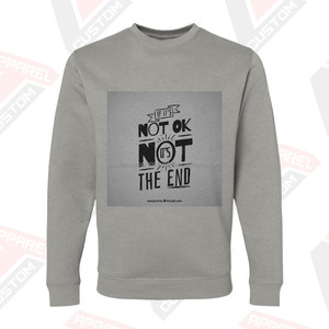 Sweat-shirt surdimensionné en coton molletonné 100% coton, effet délavé, streetwear, broderie personnalisée, MCAMS21 - Product Image 3