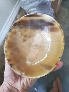 Bol et pot de service en corne d'agate naturelle à la mode fabriqués à la main de la meilleure qualité pour la vente de restaurants de l'Inde. - Product Image 3