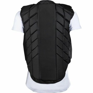 Chaleco Protector de Neopreno Negro Unisex con Cierre de Cremallera, Sin Mangas, para Montar a Caballo, Diseño Sólido Impermeable - Product Image 2