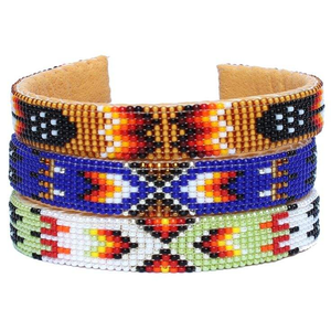 Bracelet brodé de perles de rocaille style bohème vintage, élégant bracelet perlé pour cadeau - Product Image 4