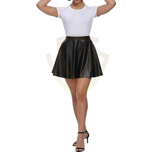 Nueva Falda de Cuero PU para Mujer con Logotipo OEM, a la Moda, a Bajo Precio, Cómoda - Product Image 2