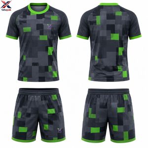 Wholesale Custom <b>Soccer</b> Jersey Uniform Heat-Transfer Printed Short Sleeve Breathable Moisture-Wicking Team Jersey OEM Adult Wear - Product Image 4