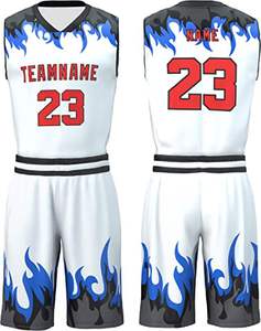 Nouvel ensemble uniforme de basketball pour homme 2026, impression par sublimation unique, design personnalisé, pas cher, grande taille, séchage rapide, nouveau design - Product Image 1