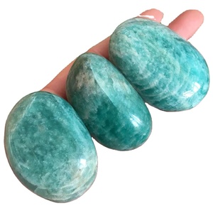 Pierre de paume en amazonite, savon cristallin, prix bas, pierre précieuse polie pour souvenir ou style amour - Product Image 4