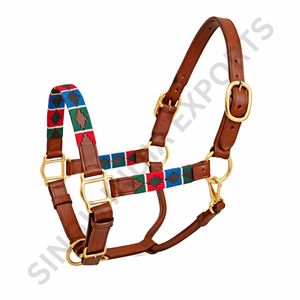 หนังโปโลเชือกแขวนคอม้าแบบปรับได้ดีไซน์แบบเกลียวที่ทำด้วยมืออย่างดีฮาร์ดแวร์ทองเหลืองแข็งแรงอุปกรณ์ขี่ม้าที่ทนทาน - Product Image 3