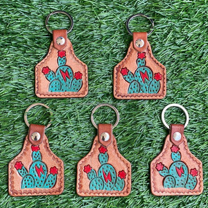 LLavero de cuero con herramientas manuales de diseñador de lujo personalizado, accesorios para mujer, llaveros de cuero de vaca genuino, etiqueta para regalo de vacaciones - Product Image 3