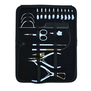 Kit d'outils OPTITECH HEALTHCARE en acier inoxydable pour extensions capillaires à usage commercial – Crochet courbé pour micro-anneaux et retrait de crimpes - Product Image 1