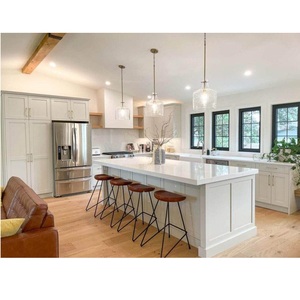 Meuble de cuisine modulaire sur mesure CANA blanc cassé style Shaker avec évier intégré, fermeture douce, vente en gros - Product Image 5