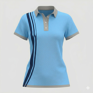 Breathable Quick Dry 100% Polyester Solid Knitted Women's for Shirt Heat Transfer Printing Casual Wear Custom Made Size & Color - Product Image 1