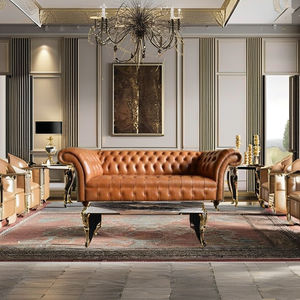 Canapé sectionnel contemporain en velours capitonné, ensemble de meubles de salon, canapé moderne en bois trois places, taille king, modulaire - Product Image 3