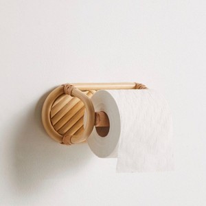 Porte-papier en rotin mural, beaux accessoires pour la salle de bain, la cuisine, le rangement des serviettes et du papier toilette - Product Image 4
