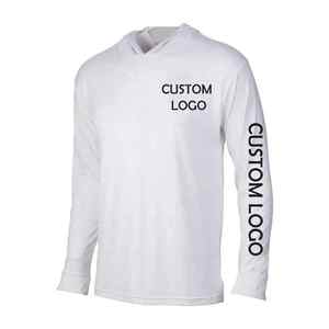 Sweat à capuche à manches longues pour homme, couleur menthe, impression de logo personnalisé, UPF 50, séchage rapide, polyester, pull-over, vêtements de pêche - Product Image 2