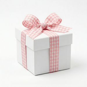 ริบบิ้นโกรเกรนลายตารางสีชมพู ขนาด 15 มม. ผลิตจากโพลีเอสเตอร์ 100% สำหรับตกแต่ง ทำโบว์ผูกผม ห่อของขวัญ และตกแต่งบรรจุภัณฑ์ ขายส่ง - Product Image 3