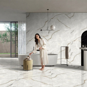 Rivera Onyx 24x48 Inch 20mm Glossy Porcelain <b>Wall</b> Floor <b>Tiles</b> Outdoor <b>Bathroom</b> <b>Adhesive</b> Luxury Onyx Vein Polished Collection - Product Image 5