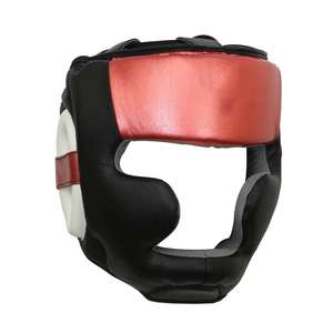 New Latest Design High Quality PU Material Round Head Guard for Unisex MMA & Boxing Training Full Face Safety - Product Image 4