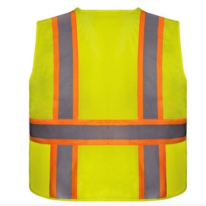High Quality Customized Reflective Hi Vis Breathable Quick Dry Vest Multi-Pockets Waterproof Night Safety Construction Road Work - Product Image 2