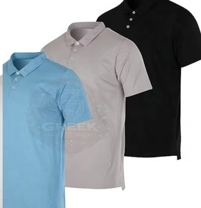 T-shirt pour homme à col classique, anti-plis, en jersey confortable, mélange de coton, manches courtes, coupe classique, personnalisable - Product Image 5