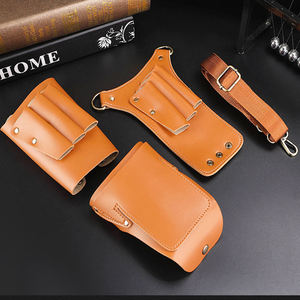 PU Leather Dog Salon Barber Hairdressing Scissor Shears Holster Hair Stylist Tools Bag Hairdresser Scissors Bag for Pet - Product Image 2