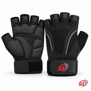 Custom Men’s Weightlifting <b>Gloves</b> Half Finger Padded Gym Training <b>Gloves</b> Manufacturer - Product Image 6