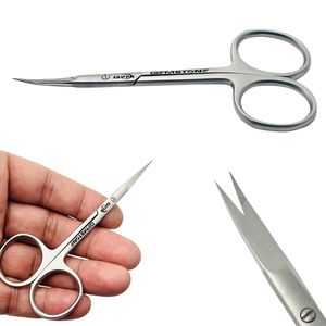 Tijeras Profesionales Curvas de Acero Inoxidable para Cutículas, con Mango de Cerámica, Herramienta de Precisión para Manicura y Pedicura, para Salón de Belleza - Product Image 4