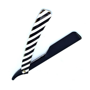 Navajas de afeitar de una sola hoja a precio de fábrica, navajas rectas de barbero con mango de plástico, con personalización. - Product Image 6