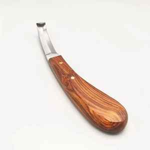 IRON Premium Damascus Steel Hoof Knife Farrier Tool for <b>Horseshoe</b> Trimming Handcrafted Blade Veterinary Tools OEM Private Label - Product Image 1