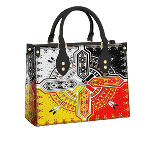 Sac à main en cuir indien à quatre motifs, impression à la demande, livraison directe, sac à bandoulière polyvalent en PU - Product Image 1