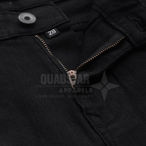 High Quality Spring Street Wear Wide Leg Black <b>Jeans</b> Pants Solid Color 100% Cotton Breathable Eco-Friendly Top Selling <b>Women's</b> - Product Image 5