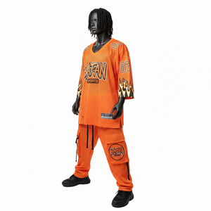 Ensemble maillot et pantalon de sport pour homme, tissu polyester Airflow 180 GSM, design par sublimation, logo personnalisé, ensemble 2 pièces - Product Image 4