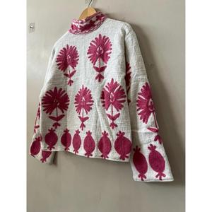 Beautiful TNT Suzani Embroidered Cotton Eco-Friendly Bohemian Festival Wear Statement <b>Jacket</b>-Gift Her - Product Image 6