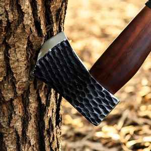 Hache de bûcheron forestière de style Viking en acier au carbone avec manche en bois brun, pour jardin et extérieur, vente en gros de qualité supérieure - Product Image 3