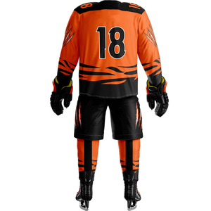 Uniforme de hockey sur glace personnalisé par sublimation, 100% polyester, vêtements de sport d'équipe, uniforme de hockey sur glace - Product Image 1