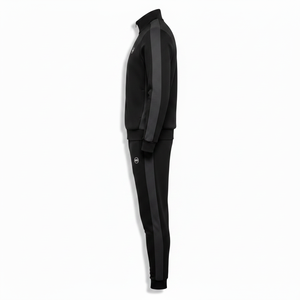 Ensemble de survêtement sportif pour homme personnalisé, coupe ajustée, 2 pièces, ensemble de jogging, fermeture éclair intégrale, tenue de sport respirante, vêtements de fitness, entraînement - Product Image 1