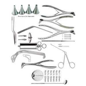 Juego completo de instrumentos quirúrgicos ORL, kit de instrumentos quirúrgicos ORL para cirugía nasal y de garganta, herramientas médicas profesionales - Product Image 2