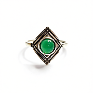 แหวนแฟชั่นกรีนออนิกซ์ 3.2 กรัม - Product Image 2