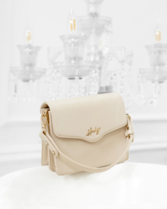 Sac à main de luxe pour femme ORELIA, sac à bandoulière en cuir synthétique de qualité supérieure avec détail de sangle tressée unique, fermeture magnétique - Product Image 5