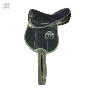 Sillín de caballo de cuero sintético al por mayor para ecuestre con correa de circunferencia ajustable, sillín inglés a granel - Product Image 6